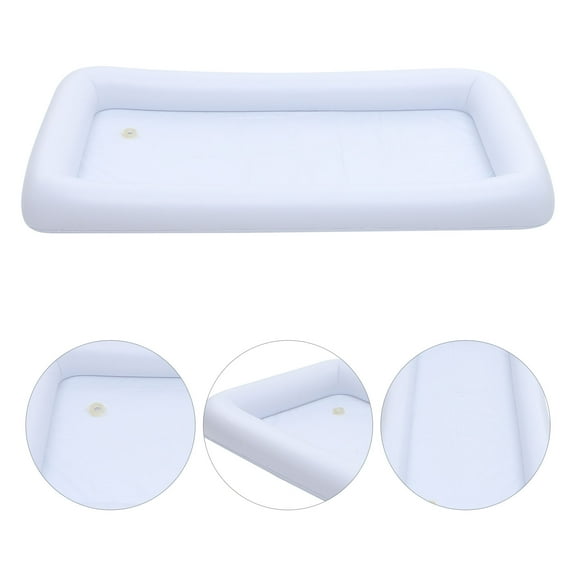 Phenofice Serving Tray Floating Drink Tray White Round 3Pack 48.73X23.58X0.04in