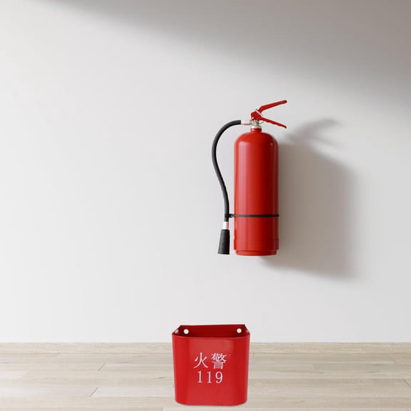 HEMOTON Iron Extinguisher Holder Heavy Duty Fire Extinguisher Iron Wall Bracket Fire Hydrant Box Fire Extinguisher Rack Fire Extinguisher Shelf