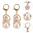 thumbnail image 1 of HEMOTON Japanese Kawaii Rabbit Keychain with Cherry Blossom Decorative Charm for Bags Assorted Color, 1 of 8