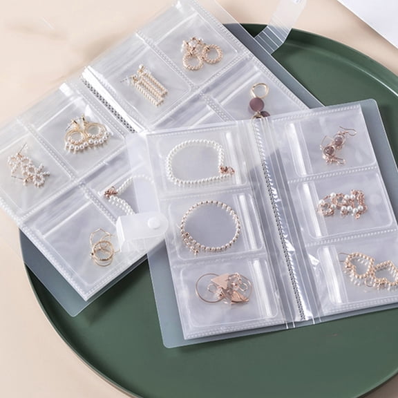 UPGRATOR Jewelry Storage Book Separate Storage For Jewelry 1Set 7.9X5.9X0.04In