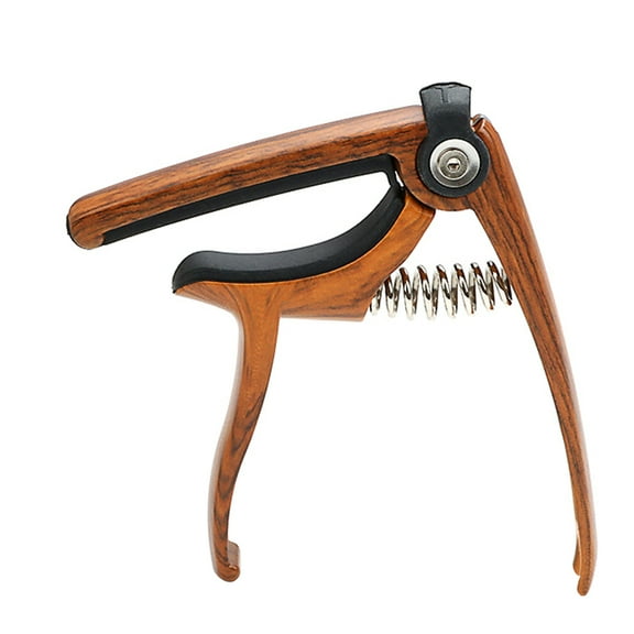 HEMOTON Key Guitar Capo Compact Capo Man 9.50X3.70X1.30CM Light Brown