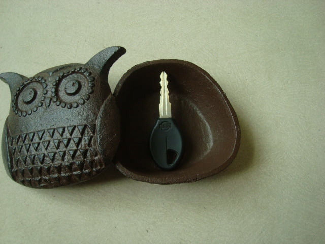 HEMOTON Key Hider Outdoor Box Simulation Owl Decorative Box For Spare