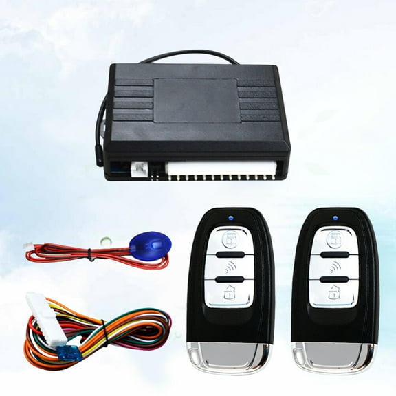 HEMOTON Keyless Entry System for Car with Central Locking Kit LED Directional Light Trunk Release Button Assorted Color ABS 12V