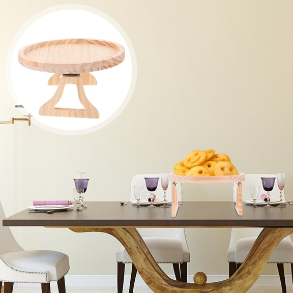 SOPOTUTU Couch Snacks Table Khaki Wood 1Set