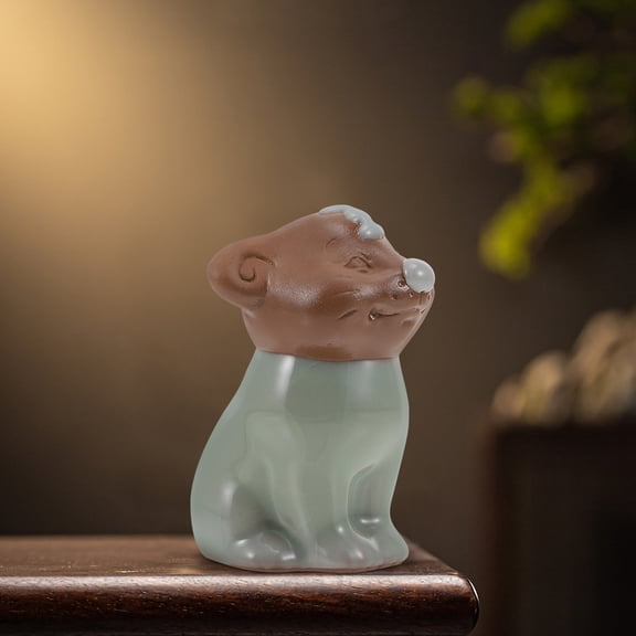 SOPOTUTU Ceramic Tea Pet Tea Pet Ornament Ceramic Decoration Home Owners Indoor Decoration 1Pcs