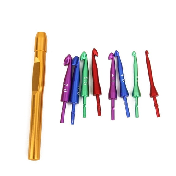 RENACLIPY Crochet Kit with Aluminum Hooks - , Practical Knitting Tools Case for Yarn Crafting