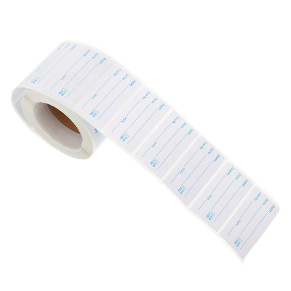 ORDDIART Date Label Stickers Blue 500Pcs 1.97X0.98X0.04in