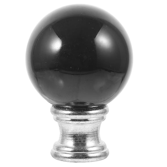 HEMOTON Lamp Finial Cap Knob Lamp Topper 4.00X2.50X2.50CM Silver