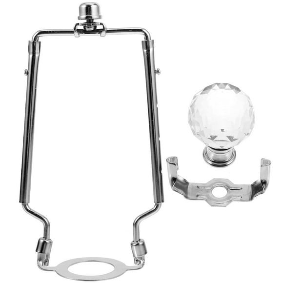 HEMOTON Lamp Repair Kit for Table Lamps Shade Holder Adapter Bedroom Silver