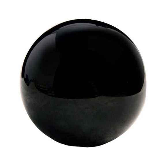 HEMOTON Large Gem Stone Sphere Black Crystal Ball Ornament