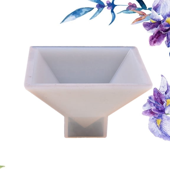 SOPOTUTU  White Silicone Pyramid Mold for Baking and Crafts Non-Stick Unique Shape