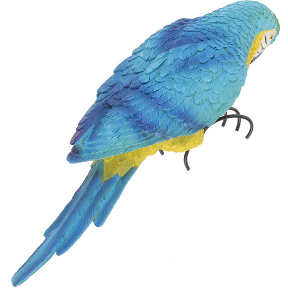 HEMOTON  Lifelike Simulated Birds Parrot Model Decoration Artificial Fake Blue