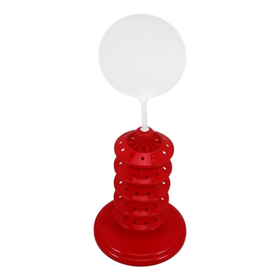 HEMOTON Red Lollipop Sticks with Tabletop Display Rack Stand for Cake Presentation