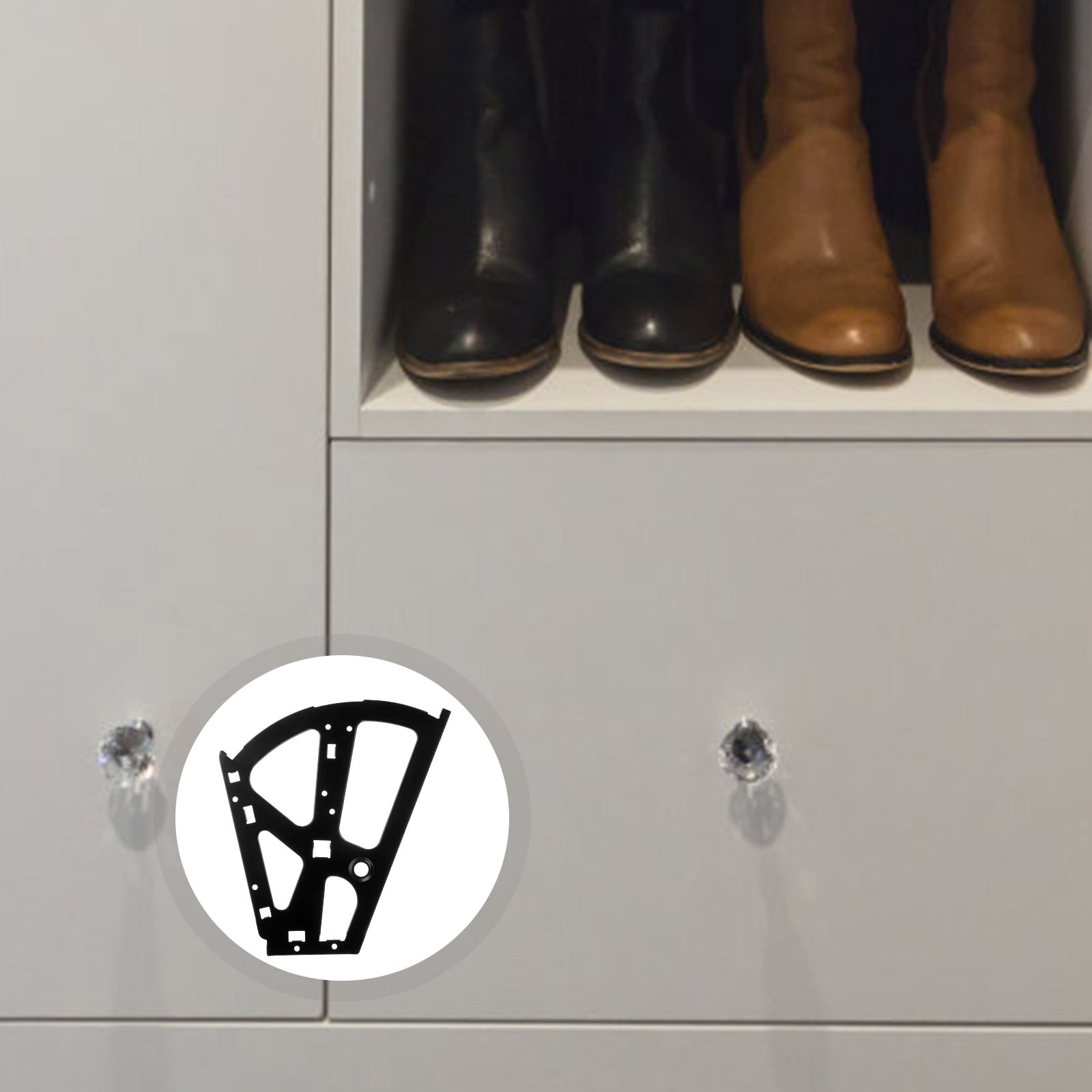 Show Rack Hinges HEMOTON MLINS 2pcs Versatile Shoe Rack Replacement Parts Flip Drawer ...
