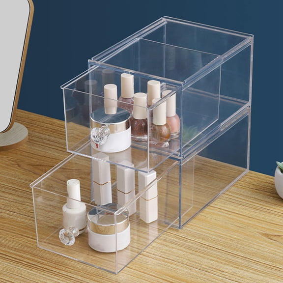 HEMOTON Makeup Storage Case Vanity Organizer DIY Storage Box 20.00X20.00X15.00CM