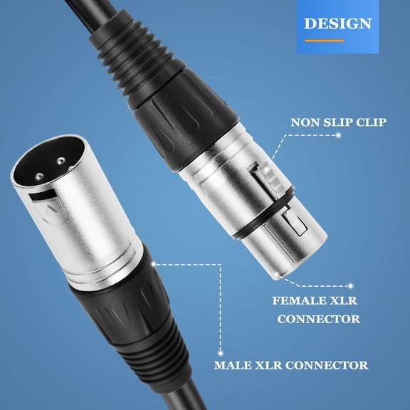HEMOTON Male 3.5mm Headphone Jack with Microphone Connector for Audio Devices