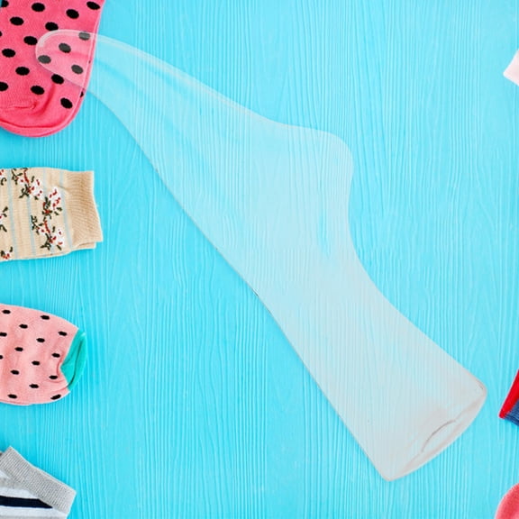SOPOTUTU Transparent Inverted Foot Display Stand for Socks, Anklets, Bracelets - Retail Showcase Display Holder