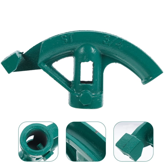 HEMOTON Manual Tube Bender Hand Tool for Electrical Conduit, Durable Green Metal Pipe Former