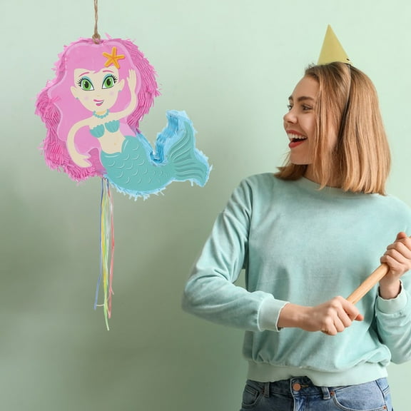 DEEPCRAFF Mermaid Pinata Paper for Childrens Birthday Party 1 Set