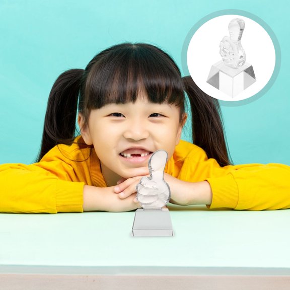 HEMOTON Mini Trophy Party Favors Crystal Trophies Transparent