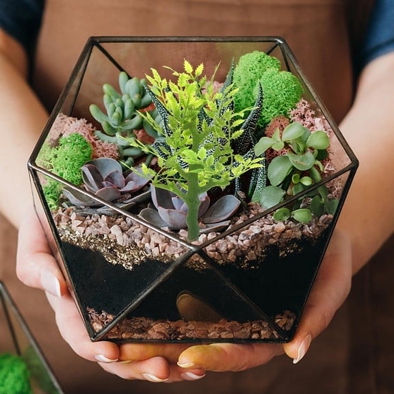 Hytrove Diy Tree Model Miniature Tree Model Green Plastic For Gardening 5Pcs 5.9X3.9X2.0In