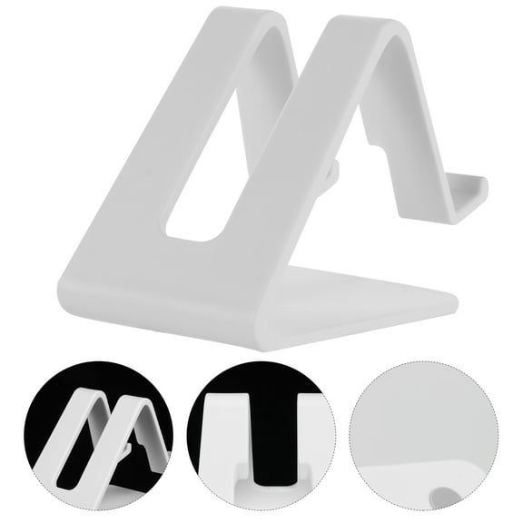 SOPOTUTU Mobile Phone Stand for Desk Phone Bracket White Plastic 1 Pc