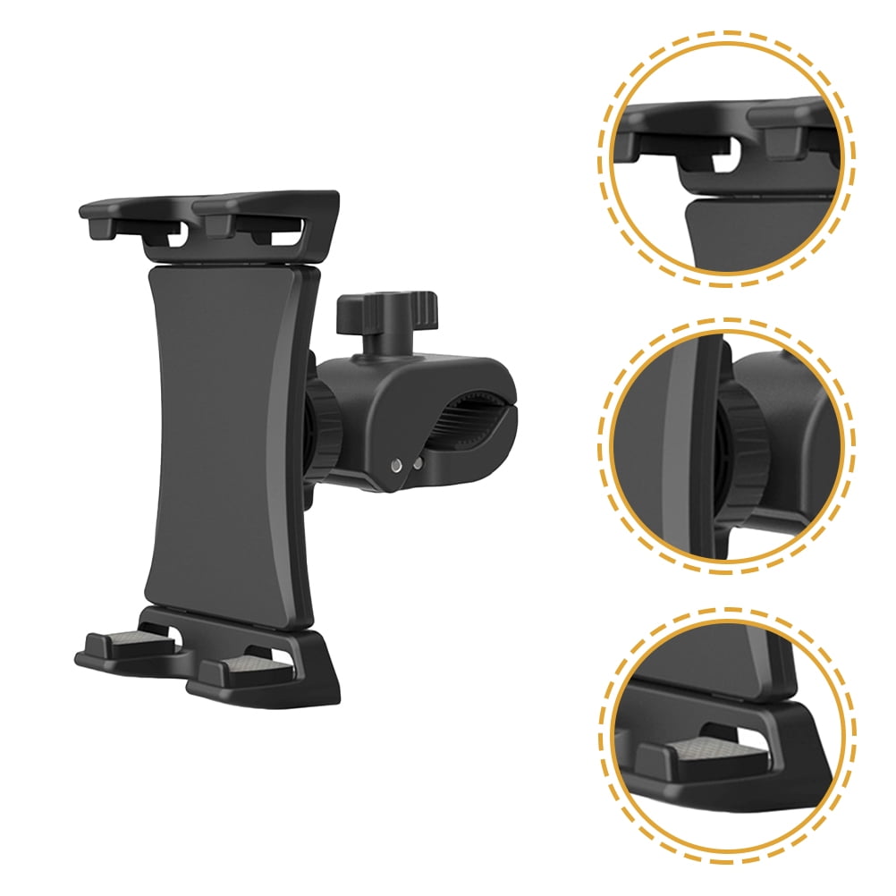 HEMOTON Motorcycle Mobile Phone Holder Bike Phone Mount 14.1x8cm Black