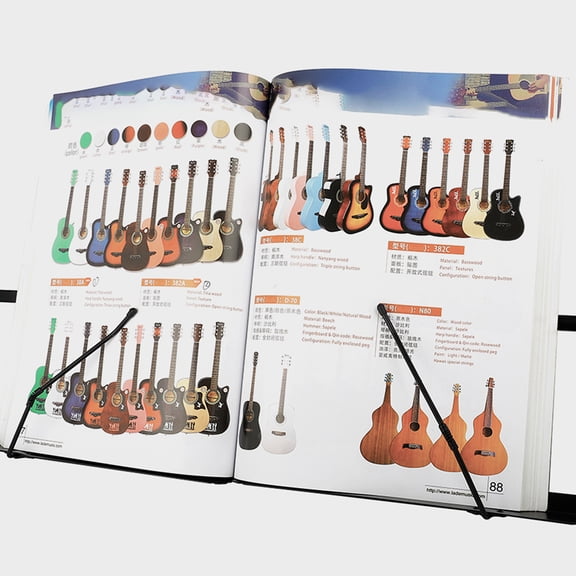 YOSADIER Foldable Music Sheet Stand Portable ABS Storage Holder for Musical Practice 1Set