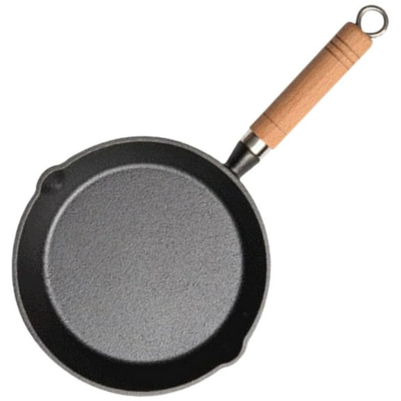EXHUMKY Small Nonstick Frying Pan Flat Base for Home Cooking 1Pack