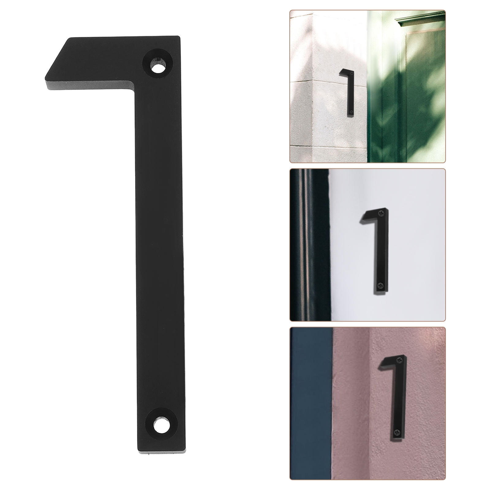 HEMOTON Number Address Sign Cursive Door Numbers for Black - Walmart.com