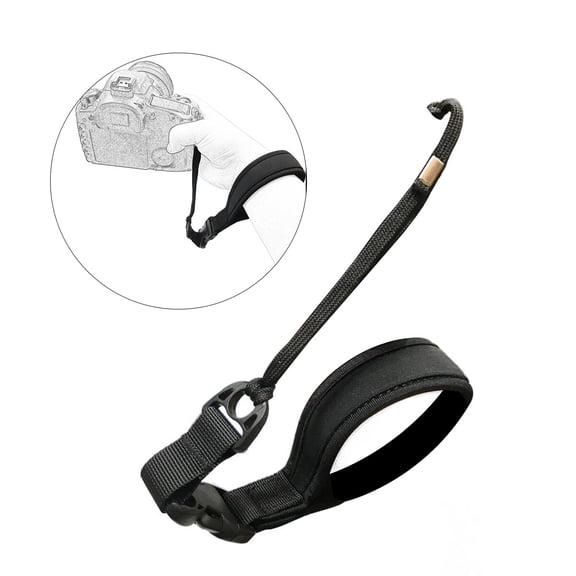 SOPOTUTU Black Camera Hand Strap Lightweight Comfortable for Mirrorless and Cameras