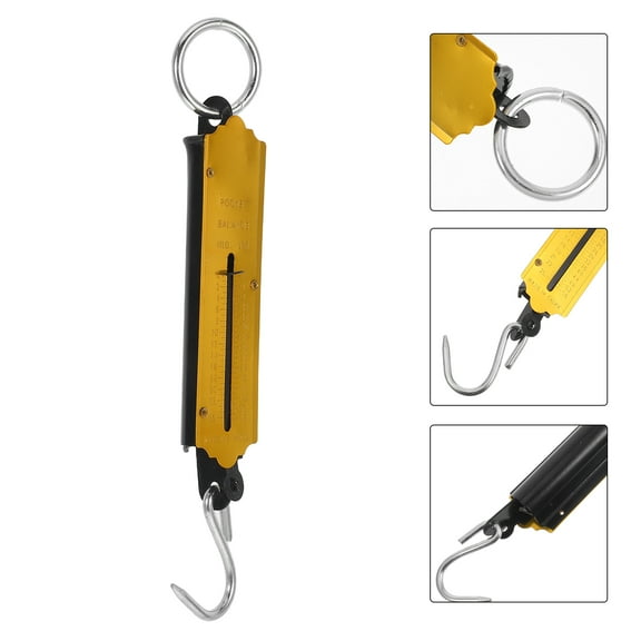 HEMOTON OUNONA Accurate Spring Hand Scale for Travel 1 Set Compact and Convenient Hook Scale with High Precision for Home and Outdoor Use