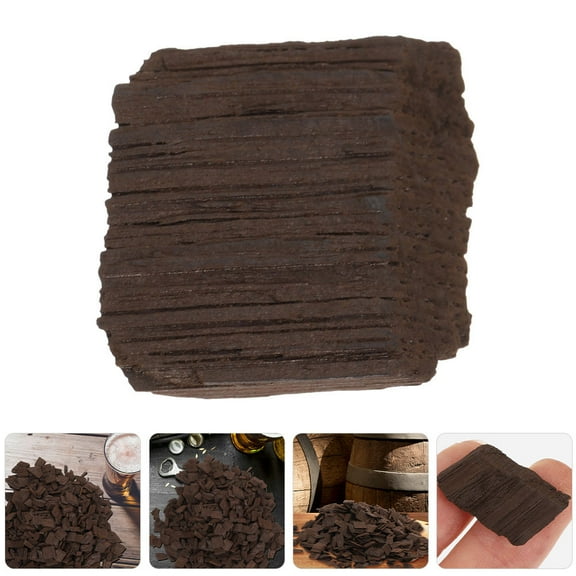 HEMOTON Oak Chips for Wine Aging 2 Bags of Red Wine DIY Wood Chips Home Brewing Supplies Dark Brown