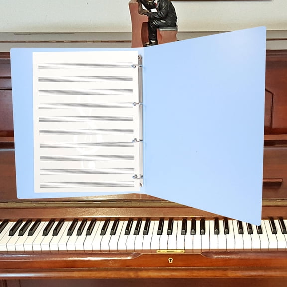 ORDDIART Office Music Score Folder Blue A4 File Organizer for Document and Sheet Protection