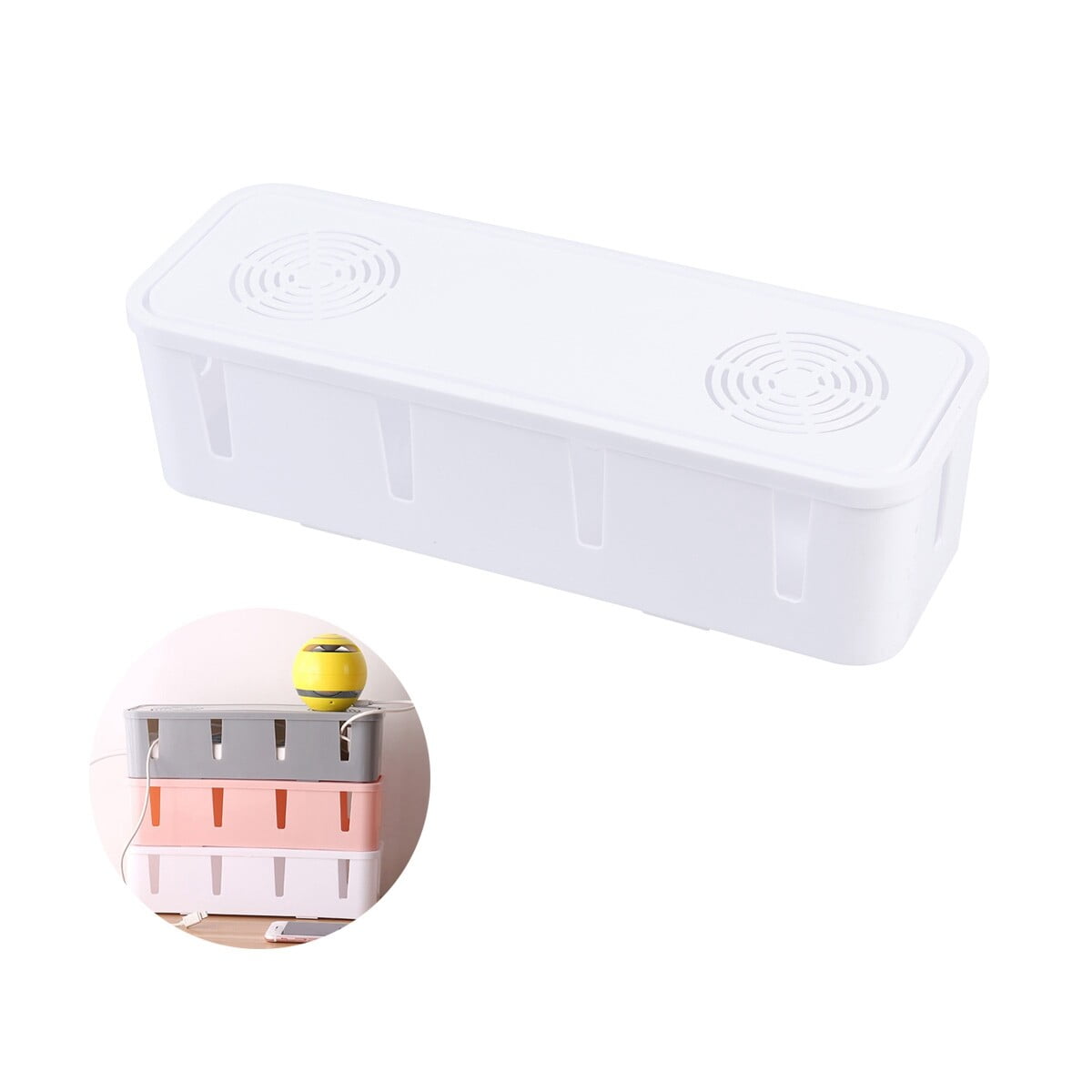 HEMOTON Organizer Electronics Cable Management Strip Storage - Walmart.com