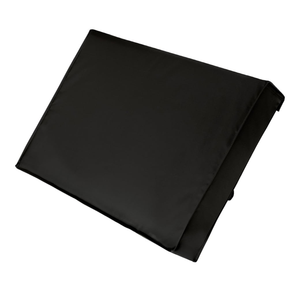 HEMOTON Outdoor TV Cover for 30-32 Inches with Bottom Cover Weatherproof and Material with Free Microfiber Cloth Protect Your (Black)