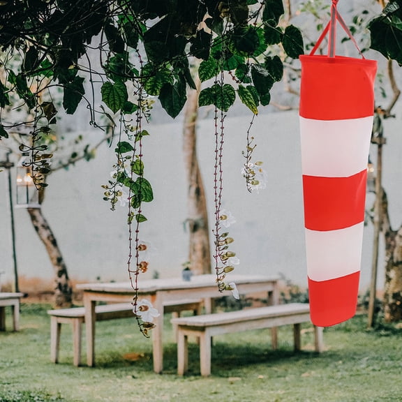 DEEPCRAFF Multipurpose Windsocks Outdoor Heavy Duty Red 1 Set 39.30X13.36X13.36in