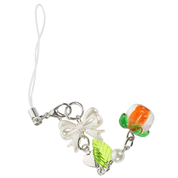 DEEPCRAFF Decorative Phone Charm Coloured Glaze 1Pcs 4.7x0.8x0.1in