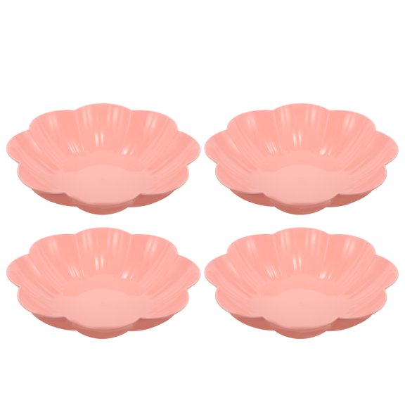 Hytrove 4-Pack Candy Petal Shape Dish for Office and Home, 10.6 Inch Decorative Serving Plates