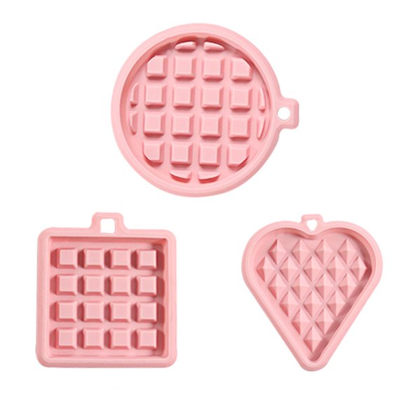 HEMOTON Pink Silicone Baking Mold for Kitchen Use Perfect for Cake Chocolate Bread Making 3Pcs