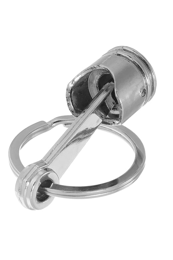 Piston Keychain Ring Accessories Automotive The Gift Silver
