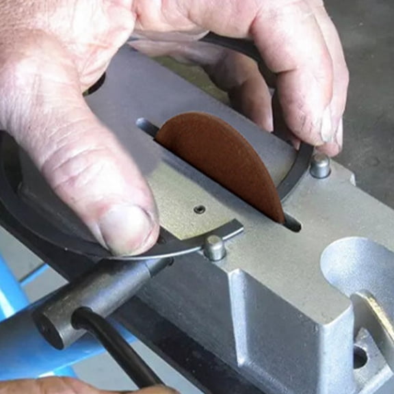 HEMOTON Piston Ring Filer Tool with Aluminum Alloy Material for Home Use Silver Color Manual Hand Crank 0.5in