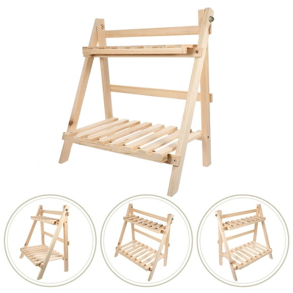 Phenofice Wooden Desktop Organizer Simple Style For Office Use 1Set 13.8X13.4X7.1In