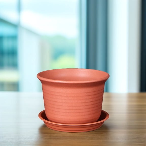 HEMOTON Planter Nursery Pots Clay for Plants Plastic Flower