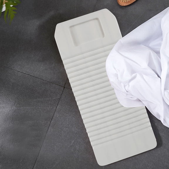HEMOTON Plastic Clothes Washboard Reusable Plastic Washboard Laundry Board Hand Washing Board