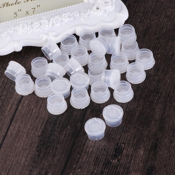 HEMOTON Portable Cosmetic Bottle Cap White PP Material NonToxic Reusable for Standard Can Closure 24mm Diameter