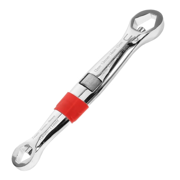 HEMOTON Small Maintenance Spanner Multifunctional Adjustable Wrench Non-slip Wrench Handy Tool
