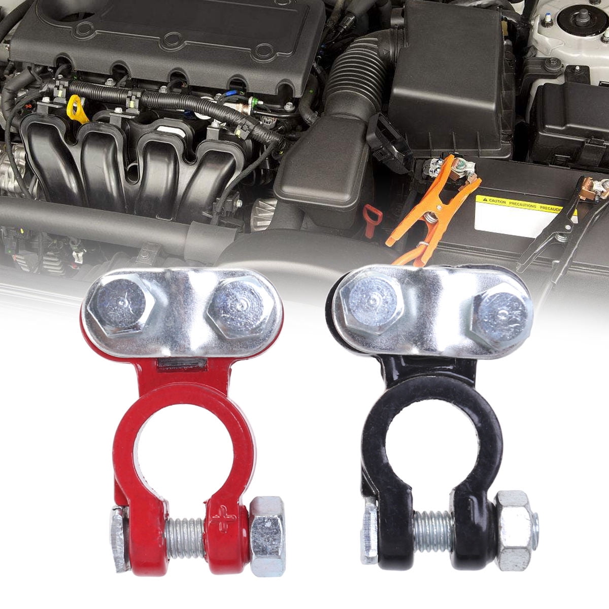 SOPOTUTU 1Pair Car Battery Terminal Clamp Assorted Colors for Truck and ...