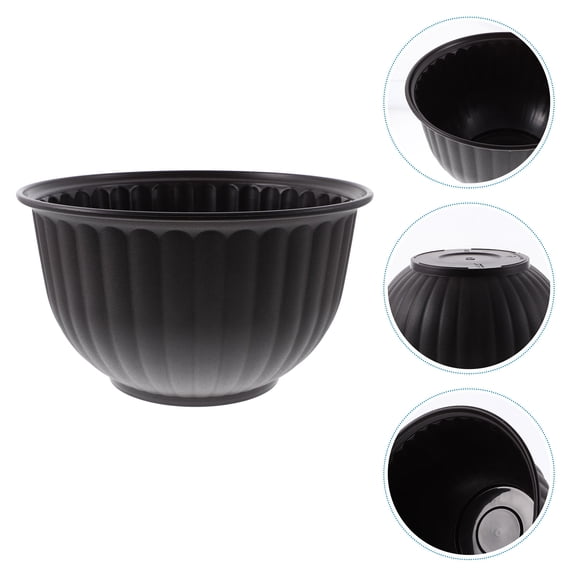 HEMOTON  Pot Nursery Decor Indoor Pots for Plants Planter Office Black