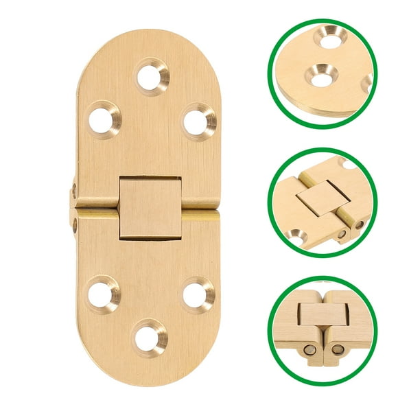 HEMOTON Practical Folding Table Hinge Small Hinge 180 Degree Hinge Flipping Tops Hinge
